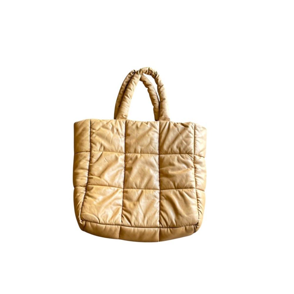 Stand Studio Assante puffy sand quilted faux-leather tote bag - Picture 5 of 12